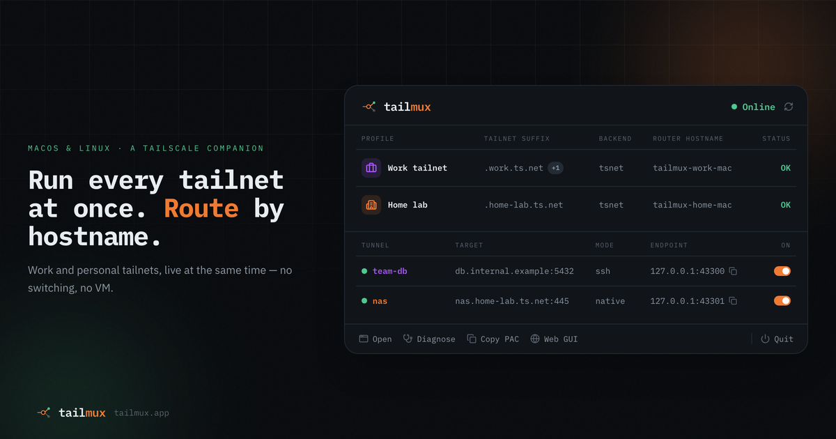 TailMux preview